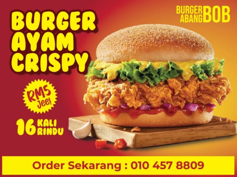 Abang Bob Burger Menu