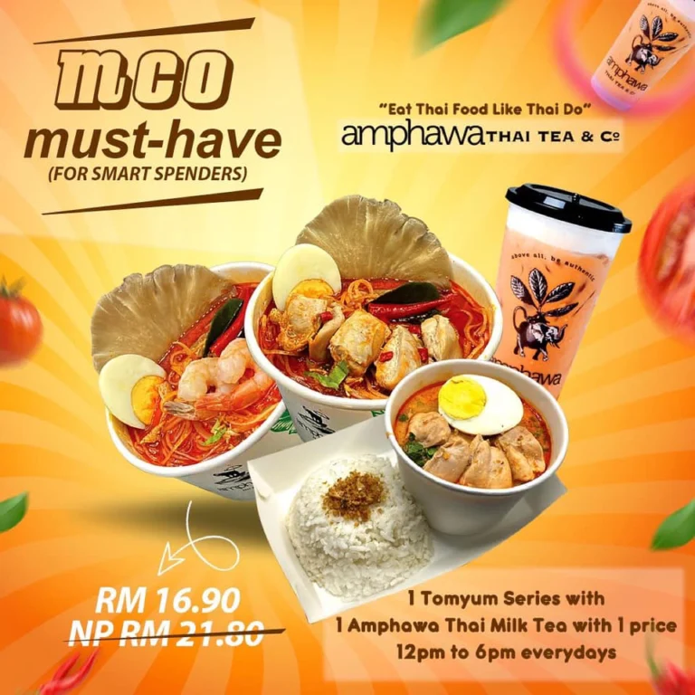 Amphawa Thai Tea & Co Menu