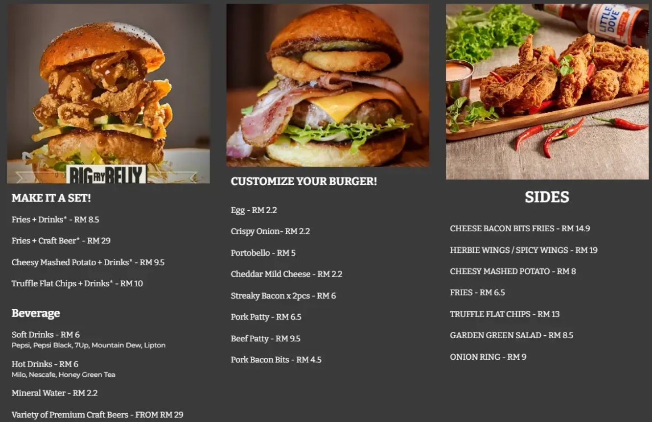 Burgertory Sides Menu Prices