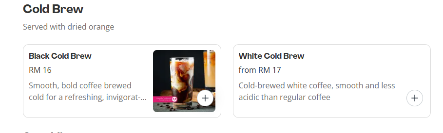 Feeka Cold Brew Menu Prices