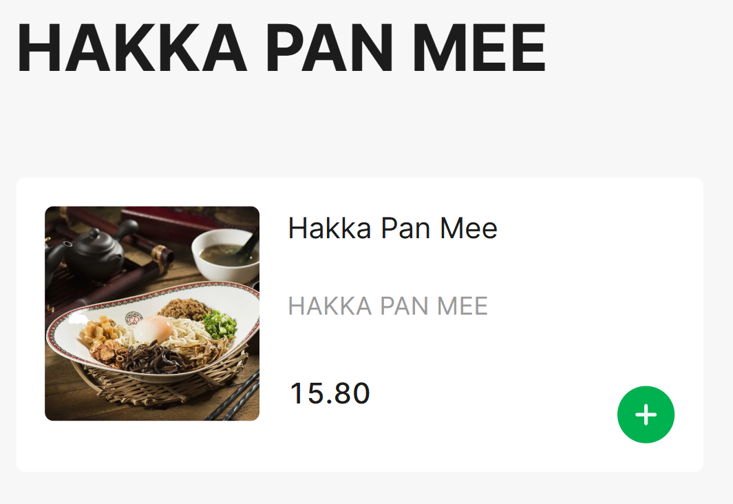 Go Noodle House Hakka Pan Mee Prices