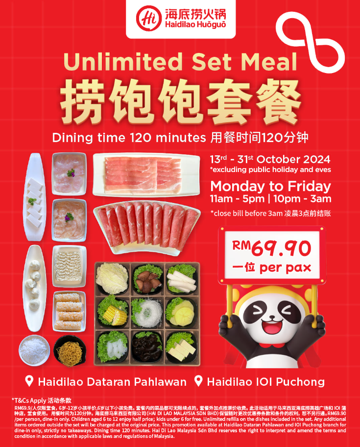 Haidilao Hotpot Set Menu Prices