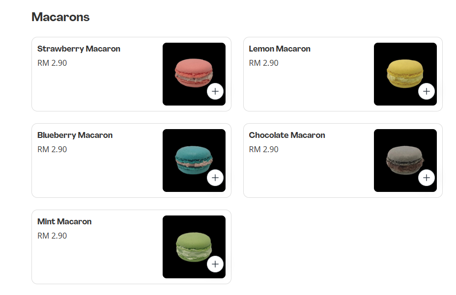 Harold’s Bread Macarons Prices