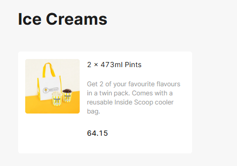 Inside Scoop Ice Creams Prices