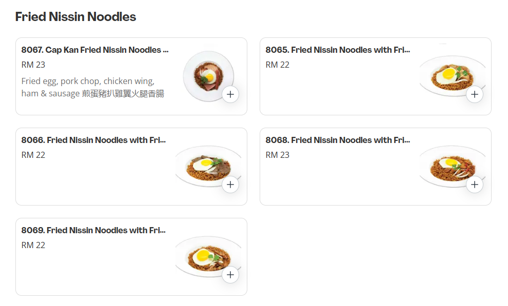 Kim Gary Fried Nissin Noodles Prices