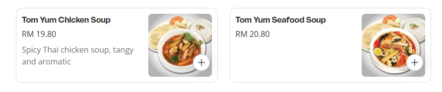 MR TEPPANYAKI Tomyam Soups Menu Prices