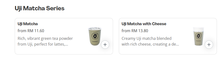 Majez Tea Uji Matcha Series Prices