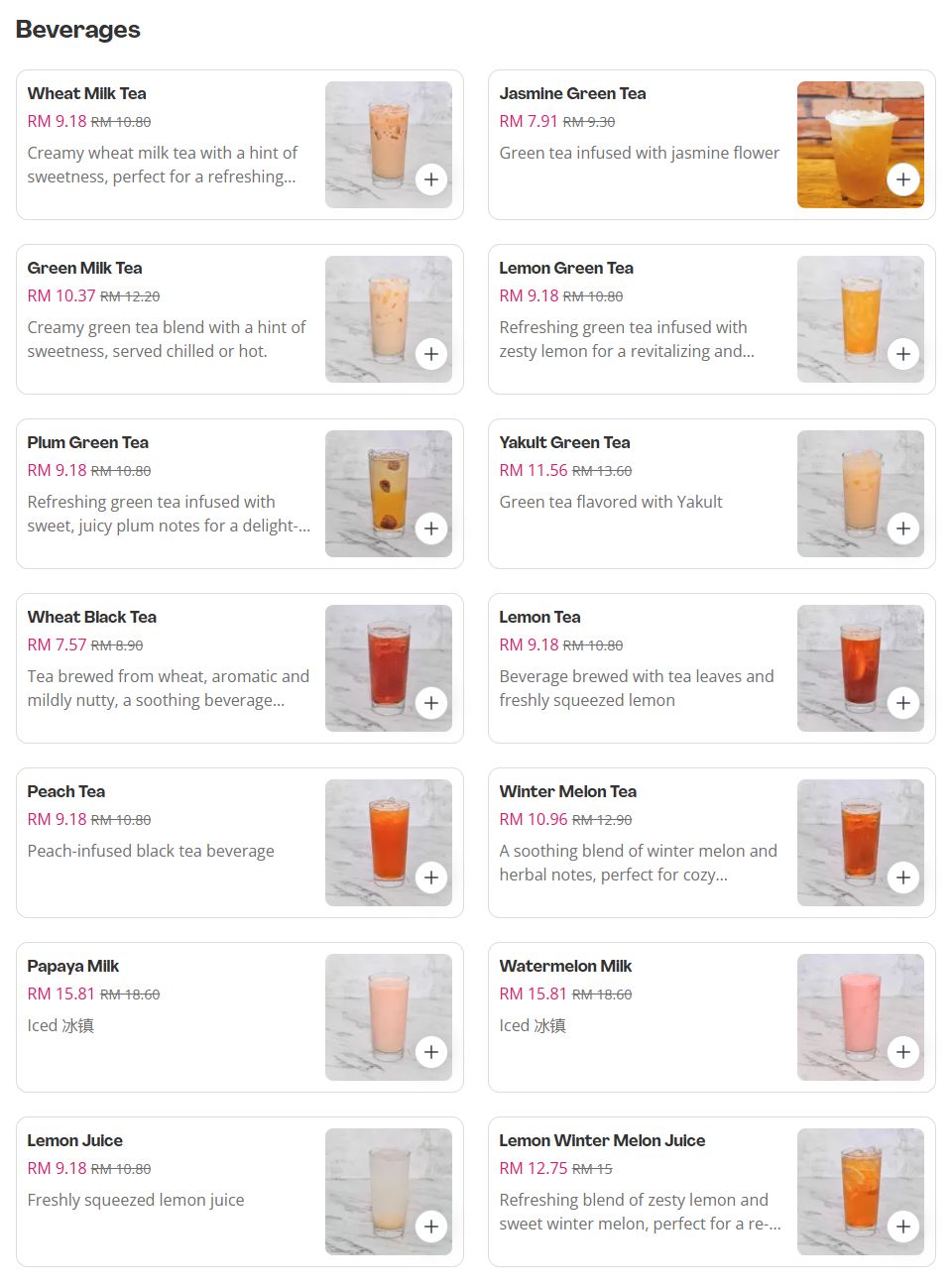 Mummy Bao Kitchen Beverages Prices