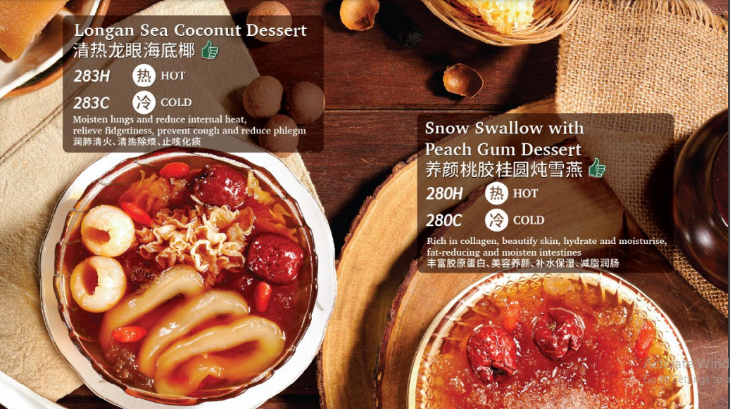 Oriental Kopi Oriental Desserts Menu Prices