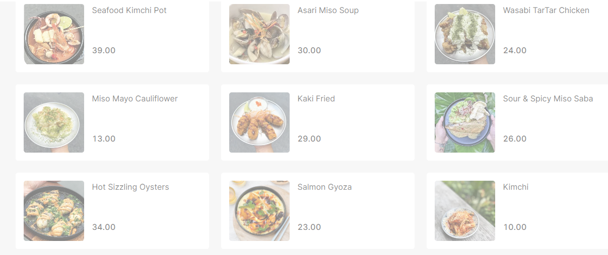 Papasan Canteen Sharing Food Menu Prices