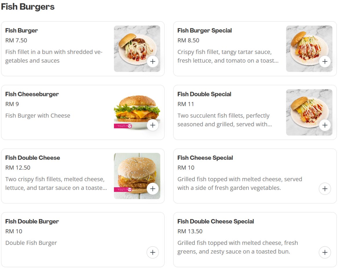 Ramly Burger Fish Burgers Menu Prices