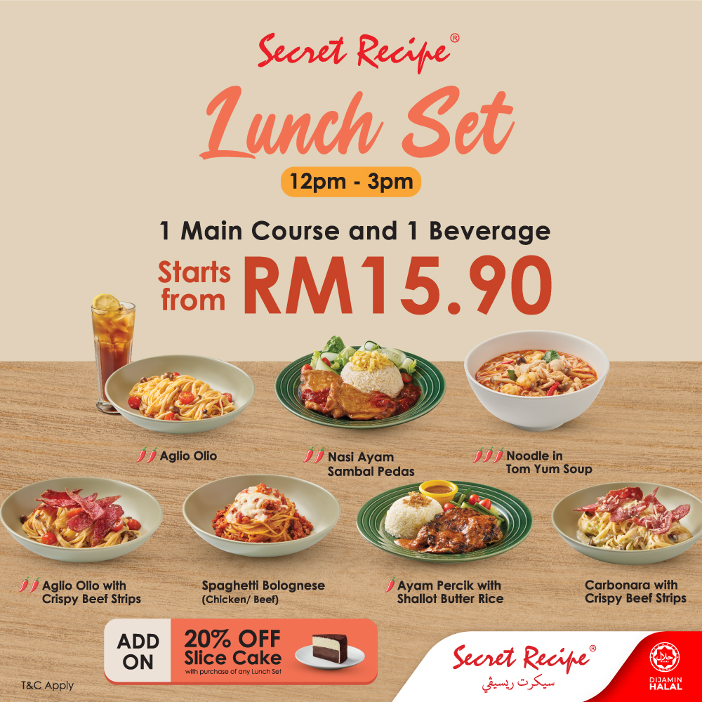 Secret Recipe Menu