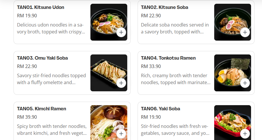 Shunka Noodles Menu Prices