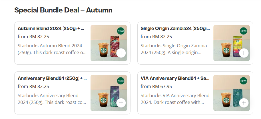 Starbucks Special Bundle Deal - Autumn Prices