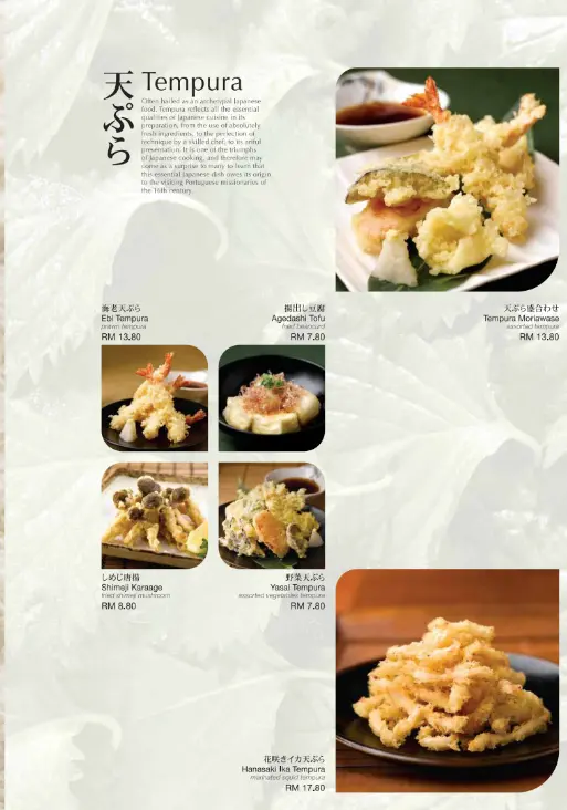 Sushi Zanmai Tempura Menu Prices