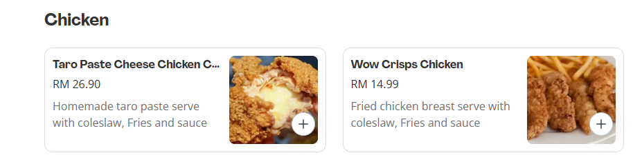 The Owls Cafe Chicken Prices