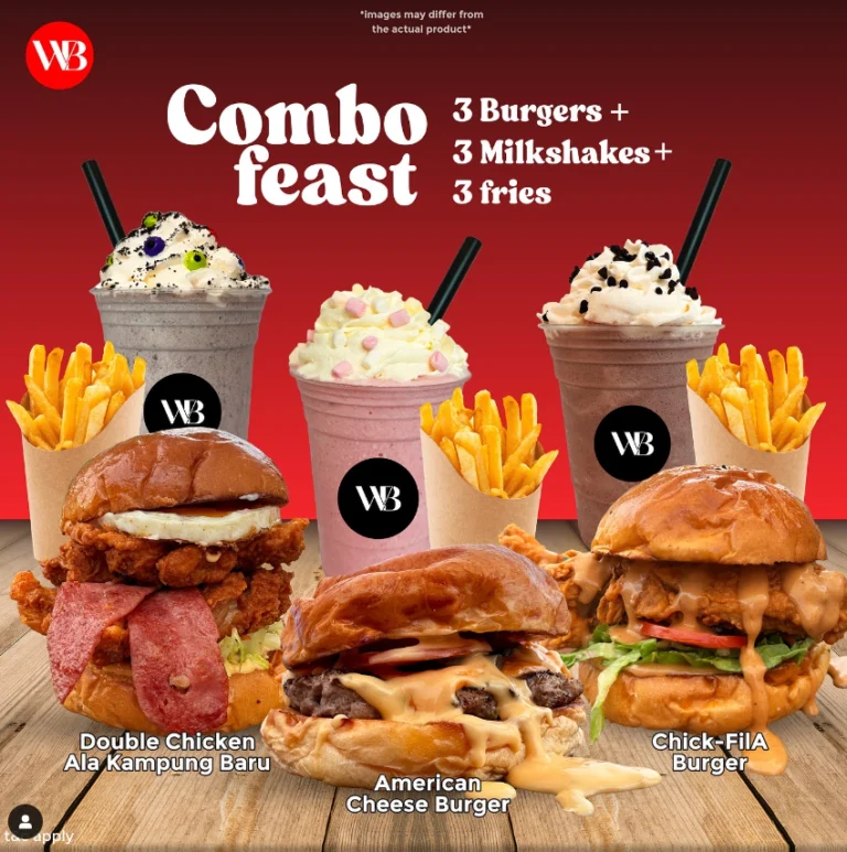 White Burger Menu