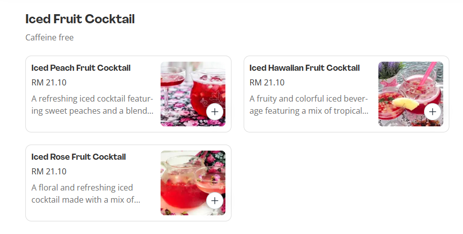 Winter Warmers Iced Fruit Cocktail Prices