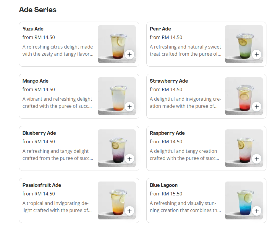 Zero O’Clock Ade Series Prices