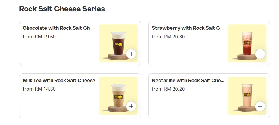 Happy Lemon Rock Salt Cheese Series Prices