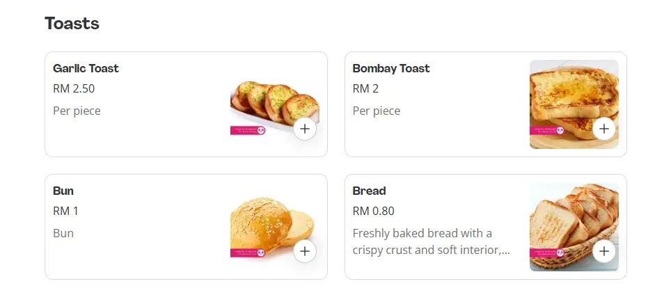 Supper Club Toasts Prices